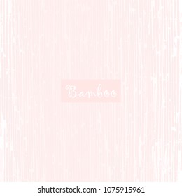 Reed Bamboo Texture or Old Grunge Wood Texture in pale pink and gold. Trendy festive backdrop for wallpaper, wrapping paper, textile, invitation cards, posters, home decor, blog, birthday. Vector
