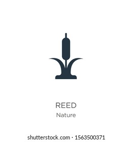 Reed icon vector. Trendy flat reed icon from nature collection isolated on white background. Vector illustration can be used for web and mobile graphic design, logo, eps10