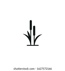 reed vector icon on white background