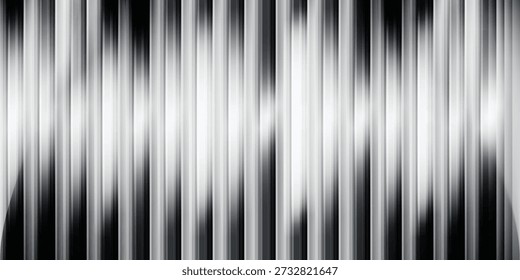 Reeded acrylic corrugated plastic texture. Diamond wavy sheet vector paper design. Luxury modern iridescent blurry glass. Reflection refraction effect. Clear fluid fluted stage. Polycarbonate gradient vector eps10