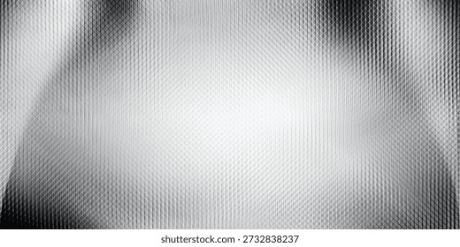 Reeded acrylic corrugated plastic texture. Diamond wavy sheet vector paper design. Luxury modern iridescent blurry glass. Reflection refraction effect. Clear fluid fluted stage. Polycarbonate gradient vector eps10