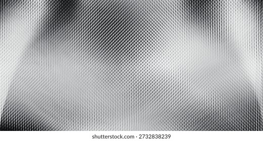 Reeded acrylic corrugated plastic texture. Diamond wavy sheet vector paper design. Luxury modern iridescent blurry glass. Reflection refraction effect. Clear fluid fluted stage. Polycarbonate gradient vector eps10