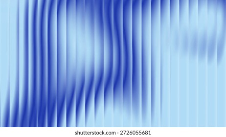 Vidro vermelho com gradiente azul. Fundo de vidro com nervuras com efeito de refração. Fundo abstrato do vetor