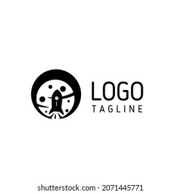 re-editable rocket logo vector design