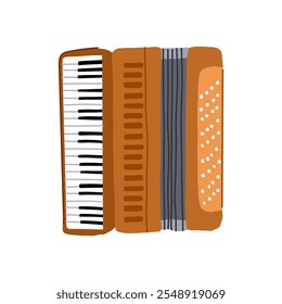 reeds accordion cartoon. keys harmony, melody accordionist, concertina tango reeds accordion sign. isolated symbol vector illustration