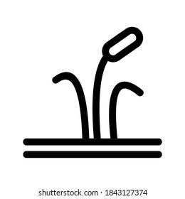 Reeds icon or logo isolated sign symbol vector illustration - high quality black style vector icons
