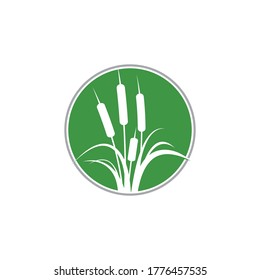 Reeds icon vector design template and symbol