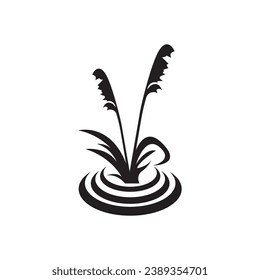 Reeds icon vector design template and symbol