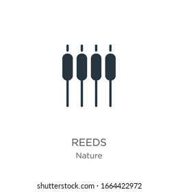 Reeds icon vector. Trendy flat reeds icon from nature collection isolated on white background. Vector illustration can be used for web and mobile graphic design, logo, eps10