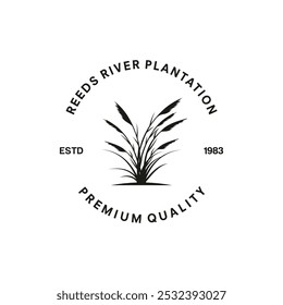 reeds logo design vector illustration