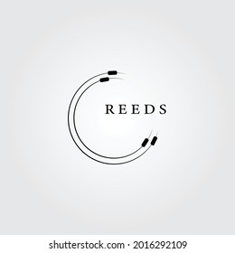 reeds logo icon vector illustration design graphic