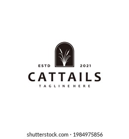reeds minimalist logo design vector inspiration
