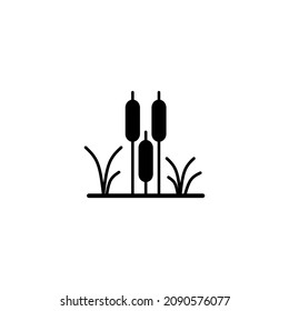 Reeds plank outline icon in isolated on background. symbol for your web site design logo, app, Reeds plank outline icon Vector illustration