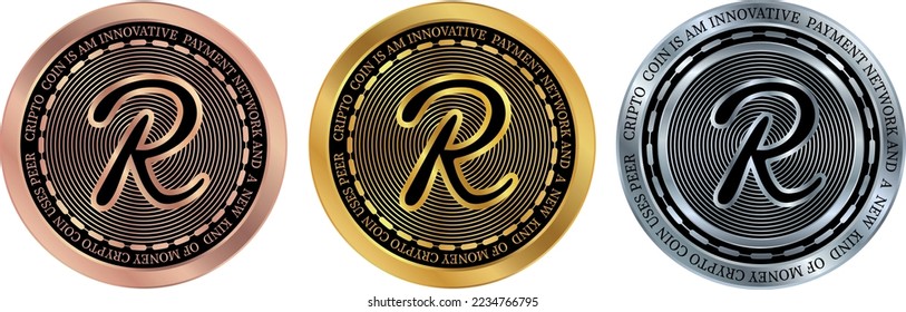 ilustraciones vectoriales de monedas de arrecife. 3.ª ilustración