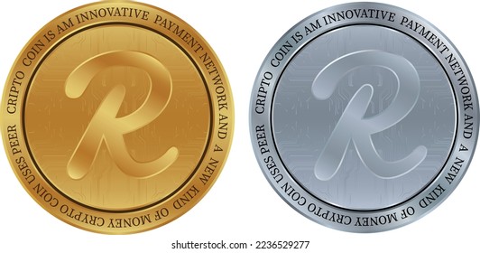 ilustraciones vectoriales de monedas de arrecife. 3.ª ilustración