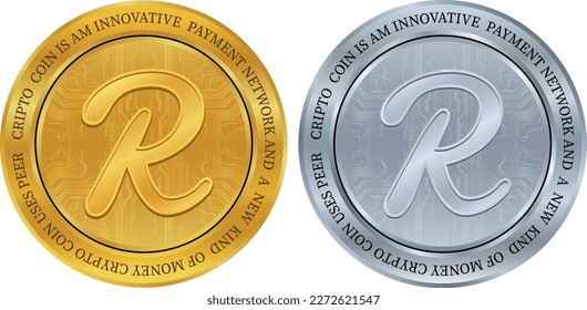 reef coin vector illustrations. 3d illustration