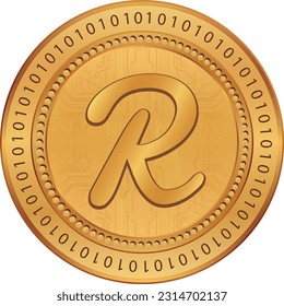 reef coin vector illustrations. 3d illustration