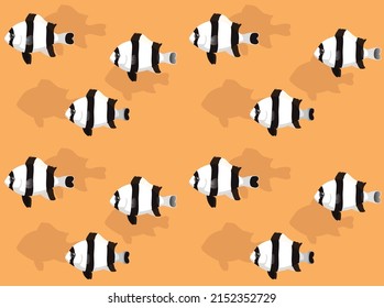 Pescado De Arrecife Cuatro Animaciones De Peces Dimotados A Rayas De Pescado Sin Maravilla Fondo De Fondo