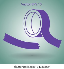 reel of adhesive tape vector illustration