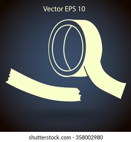 reel of adhesive tape vector illustration