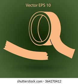 reel of adhesive tape vector illustration