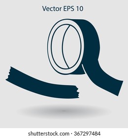 reel of adhesive tape vector illustration