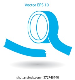 reel of adhesive tape vector illustration