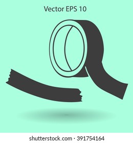 reel of adhesive tape vector illustration