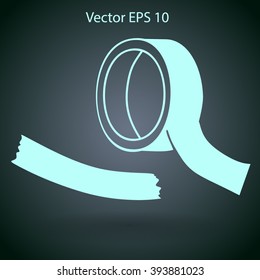 reel of adhesive tape vector illustration
