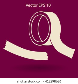 reel of adhesive tape vector illustration
