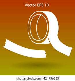 reel of adhesive tape vector illustration
