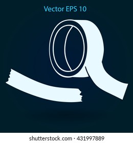 reel of adhesive tape vector illustration