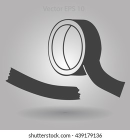reel of adhesive tape vector illustration