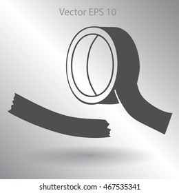 reel of adhesive tape vector illustration