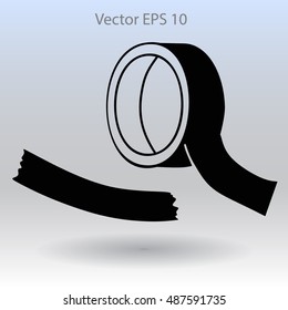 reel of adhesive tape vector illustration