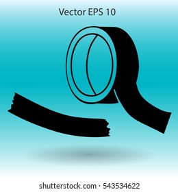 reel of adhesive tape vector illustration