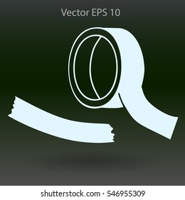 reel of adhesive tape vector illustration