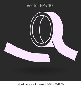 reel of adhesive tape vector illustration