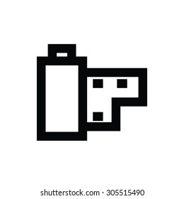 Reel Box Vector Icon
