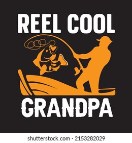 Reel Cool Dad T-shirt Design