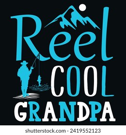 Reel cool grandpa, Designs Bundle, Streetwear T-shirt Designs Artwork Set, Graffiti Vector Collection for Apparel and Clothing Print.