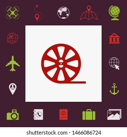 Reel film icon. Graphic elements for your design