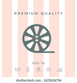 Reel film icon. Graphic elements for your design