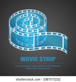 reel film isolated icon vector illustration eps10