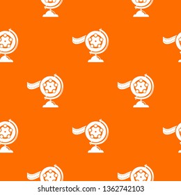Reel film pattern vector orange for any web design best