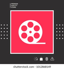 Reel film symbol icon
