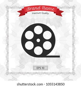 Reel film symbol icon