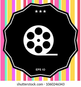 Reel film symbol icon