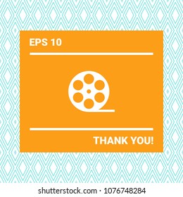 Reel film symbol icon