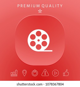 Reel film symbol icon